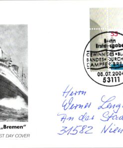Deutschland 2004 FDC SST Mi. 2412 Bremen Blauen Bandes Dampfer