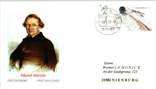 Deutschland 2004 FDC TST Mi. 2419 Eduard Mörike