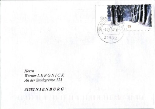 Deutschland 2004 FDC TST Mi. 2431 Winterstimmung Schlitten Rodel