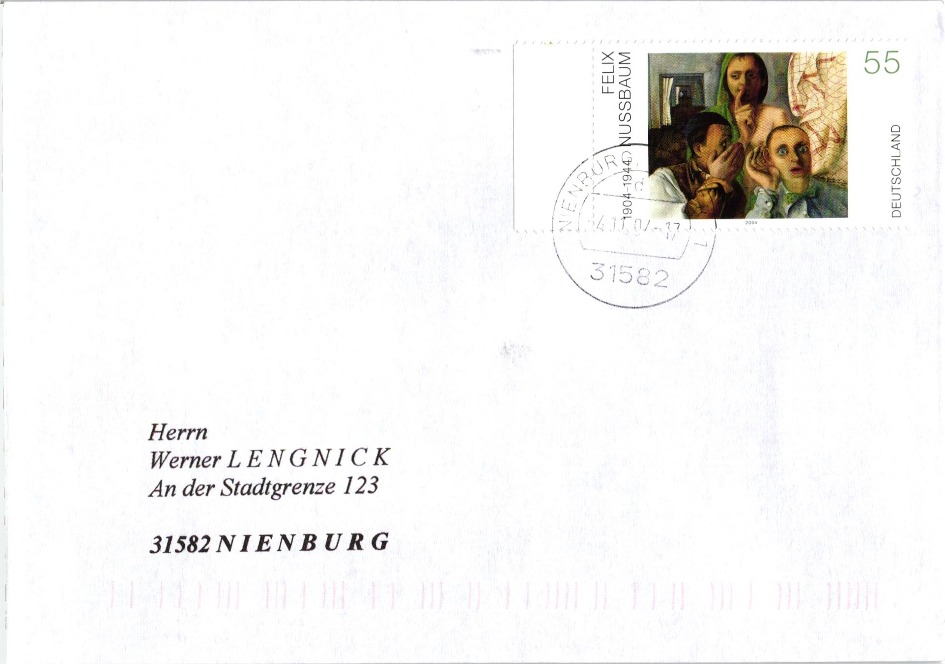 Deutschland 2004 FDC TST Mi. 2432 Felix Nussbaum Malerei