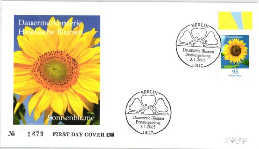 Deutschland 2005 FDC SST Mi. 2434 Dauerserie Blumen Sonnenblume