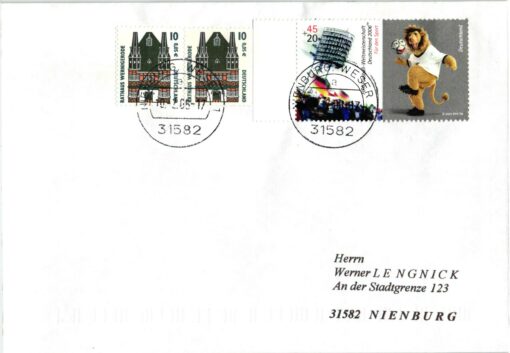 Deutschland 2005 FDC TST Mi. 2439 Sport FIFA Fussball WM Soccer