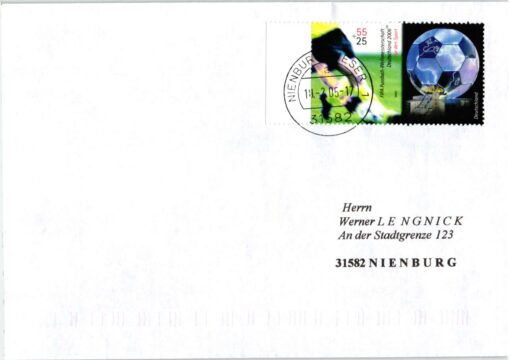 Deutschland 2005 FDC TST Mi. 2440 Sport FIFA Fussball WM Soccer