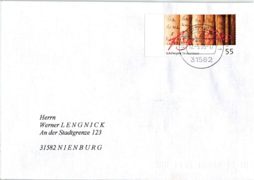 Deutschland 2005 FDC TST Mi. 2461 Schiller Jahr