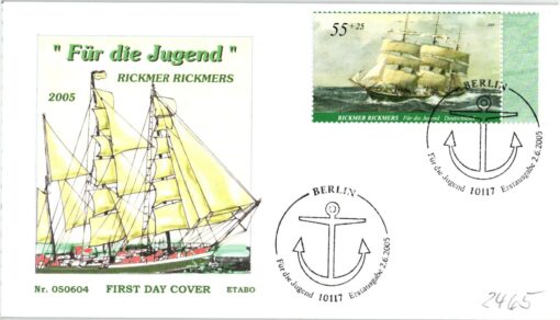 Deutschland 2005 FDC SST Mi. 2465 Jugend Schiffe Rickmer Rickmers
