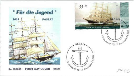 Deutschland 2005 FDC SST Mi. 2466 Jugend Schiffe Passat