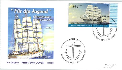 Deutschland 2005 FDC SST Mi. 2468 Jugend Schiffe Schulschiff Deutschland