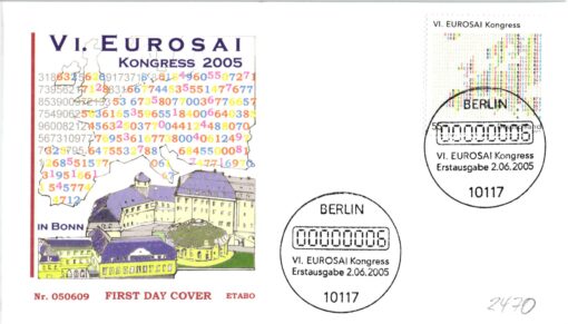 Deutschland 2005 FDC SST Mi. 2470 VI. Eurosai Kongress Bonn