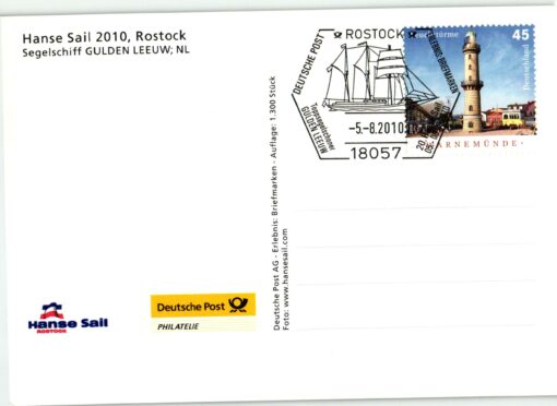 Deutschland 2008 Rostock Hanse Sail 2010 Mi. 2677 Leuchttürme Warnemünde [M2] 