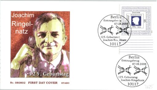 Deutschland 2008 FDC SST Mi. 2685 Joachim Ringelnatz [M2] 