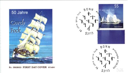 Deutschland 2008 FDC SST Mi. 2686 50 Jahre Segelschiff Gorch Fock  [M2] 