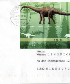 Deutschland 2008 FDC TST Mi. 2689 Dinosaurier Diplodocus [M2] 