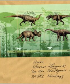 Deutschland 2008 FDC TST Mi. 2687-2690 Dinosaurier Block 73 [M2] 