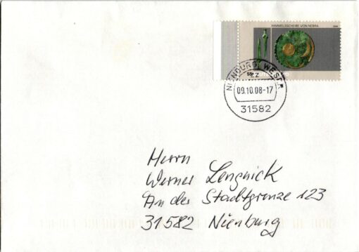 Deutschland 2008 FDC TST Mi. 2695 Himmelsscheibe von Nebra [M2] 