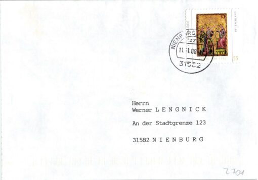 Deutschland 2008 FDC TST Mi. 2701 Winter Malerei Drei Könige [M2] 
