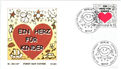 Deutschland 2008 FDC SST Mi. 2706 Ein Herz für Kinder [M2] 