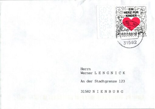 Deutschland 2008 FDC TST Mi. 2706 Ein Herz für Kinder [M2] 