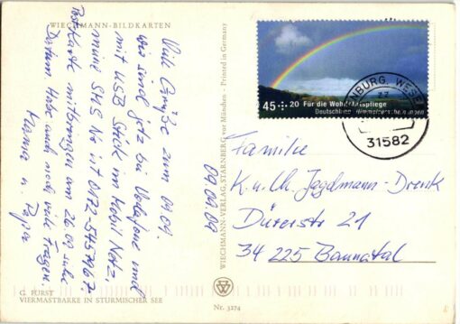 Deutschland 2009 Karte Bedarf Mi. 2707 Wohlfahrt Regenbogen [M2] 