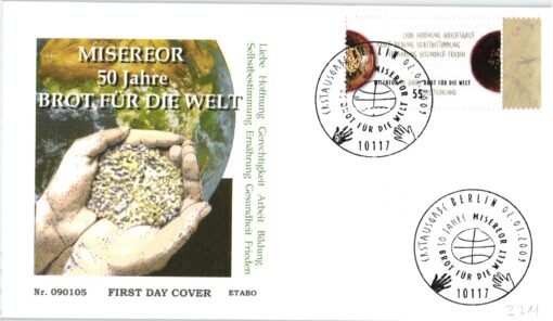 Deutschland 2009 FDC SST Mi. 2711 Brot für die Welt Misereor [M2] 