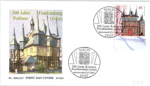 Deutschland 2009 FDC SST Mi. 2713 Rathaus Frankenberg (Eder) [M2] 