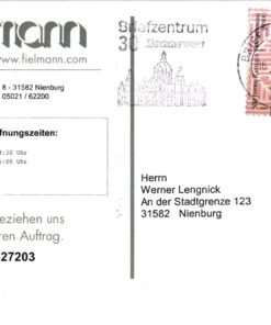 Deutschland 2009 Postkarte Mi. 2718 Rathaus Frankenberg (Eder) selbstklebend [M2] 