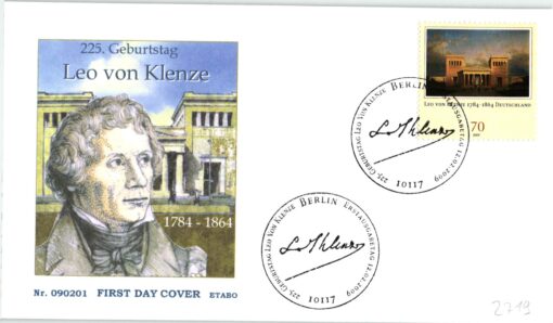Deutschland 2009 FDC SST Mi. 2719 Leo von Klenze [M2] 