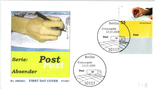 Deutschland 2009 FDC SST Mi. 2723 Post Absender [M2] 