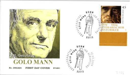 Deutschland 2009 FDC SST Mi. 2726 Golo Mann Historiker [M2] 
