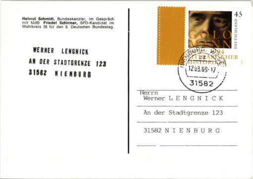 Deutschland 2009 FDC TST Mi. 2726 Golo Mann Historiker [M2] 
