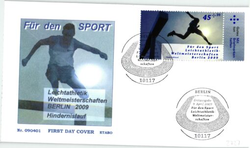 Deutschland 2009 FDC SST Mi. 2727 Sporthilfe Hindernislauf [M2] 