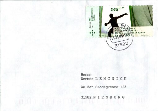 Deutschland 2009 FDC TST Mi. 2730 Sporthilfe Diskuswerfen [M2] 