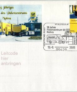 Deutschland 2009 Sonderstempel Mi. 2733 Post Transport SST Paketzentrum Nohra [M2] 