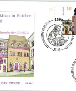 Deutschland 2009 FDC SST Mi. 2736 Luther Gedenkstätten Eisleben Wittenberg [M2] 