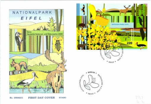 Deutschland 2009 FDC TST Mi. 2737 Nationalpark Eifel Artenvielfalt Vegetation [M2] 