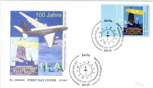 Deutschland 2009 FDC SST Mi. 2740 Luft Raumfahrt Ausstellung ILA Frankfurt [M2] 
