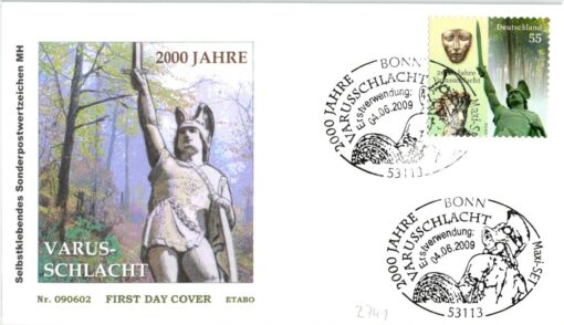 Deutschland 2009 FDC SST Mi. 2741 Varus Schlacht Detmold selbstklebend [M2] 
