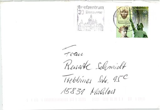 Deutschland 2009 Bedarfsbrief Mi. 2741 Varus Schlacht Detmold selbstklebend [M2] 