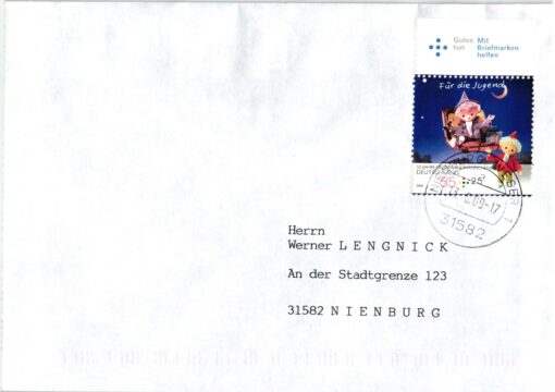Deutschland 2009 FDC TST Mi. 2749 Jugend Sandmännchen Fliegender Koffer [M2] 