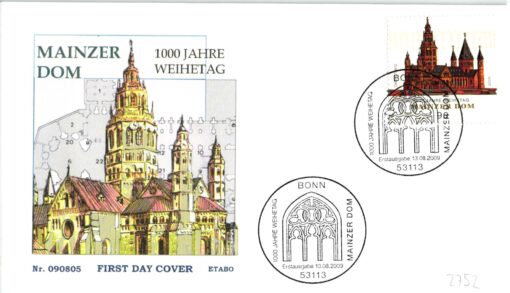 Deutschland 2009 FDC SST Mi. 2752 Mainzer Dom  [M2] 