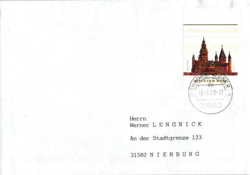 Deutschland 2009 FDC TST Mi. 2752 Mainzer Dom  [M2] 