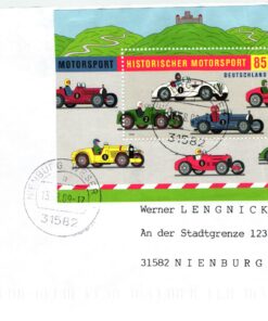Deutschland 2009 FDC TST Mi. 2754 Historischer Motorsport BMW Maserati Bugatti [M2] 