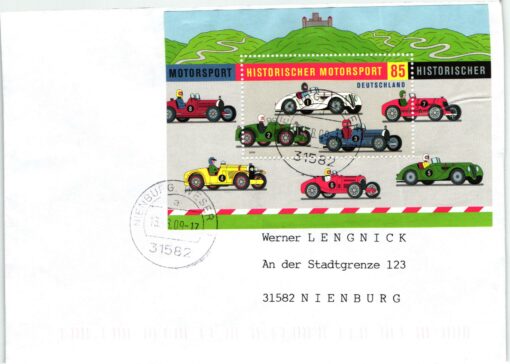 Deutschland 2009 FDC TST Mi. 2754 Historischer Motorsport BMW Maserati Bugatti [M2] 
