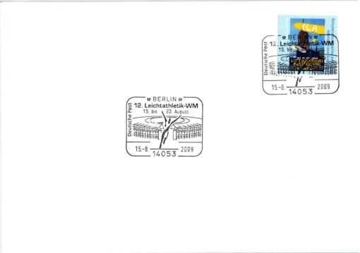 Deutschland 2009 Sonderstempel Mi. 2755 ILA Frankfurt Leichtathletik WM [M2] 