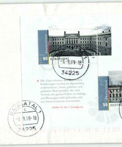 Deutschland 2009 FDC TST Mi. 2757-2758 Bl. 76 Deutscher Bundestag [M2] 