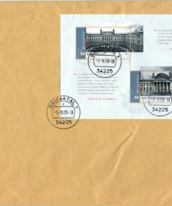 Deutschland 2009 FDC TST Mi. 2757-2758 Bl. 76 Deutscher Bundestag [M2] 