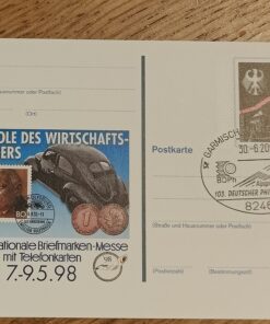 Deutschland PSo 52 Ludwig Erhard 1997 Messe Essen 1998 SST Garmisch Partenkirchen Alpspitze Philatelistentag 2002