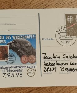 Deutschland PSo 52 Ludwig Erhard 1997 Messe Essen 1998 SST letzter Tag Pfennig Briefmarken 30.06.2002