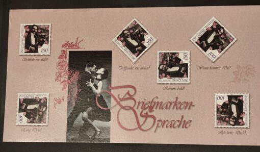 Deutschland PSO Für dich 2000 Briefmarkensprache postfrisch 5 Motive Liebe Sterne Herz Maus