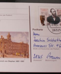 Deutschland PSo 49 Heinrich v. Stephan 1997 100. Todestag TST Bremen