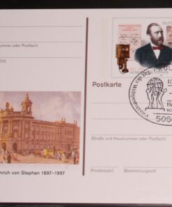 Deutschland PSo 49 Heinrich v. Stephan 1997 100. Todestag SST Köln 100. Todestag H.v. Stephan